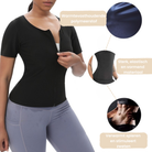Detailopname van compressie shirt stofstructuur ademend