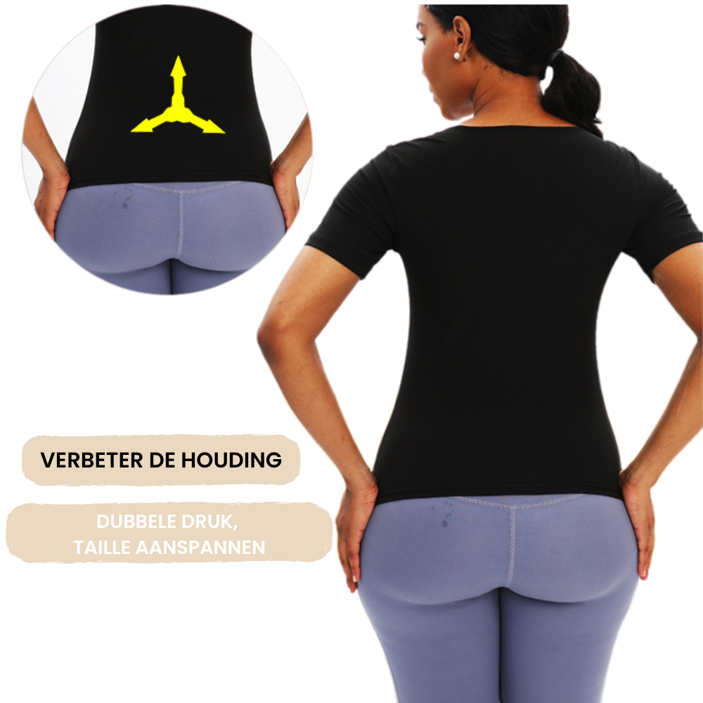 Forma compressie shirt zij-aanzicht houdingsondersteuning