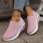 Dames slip-on orthopedische schoenen grijs veelzijdig combineerbaar casual outfit