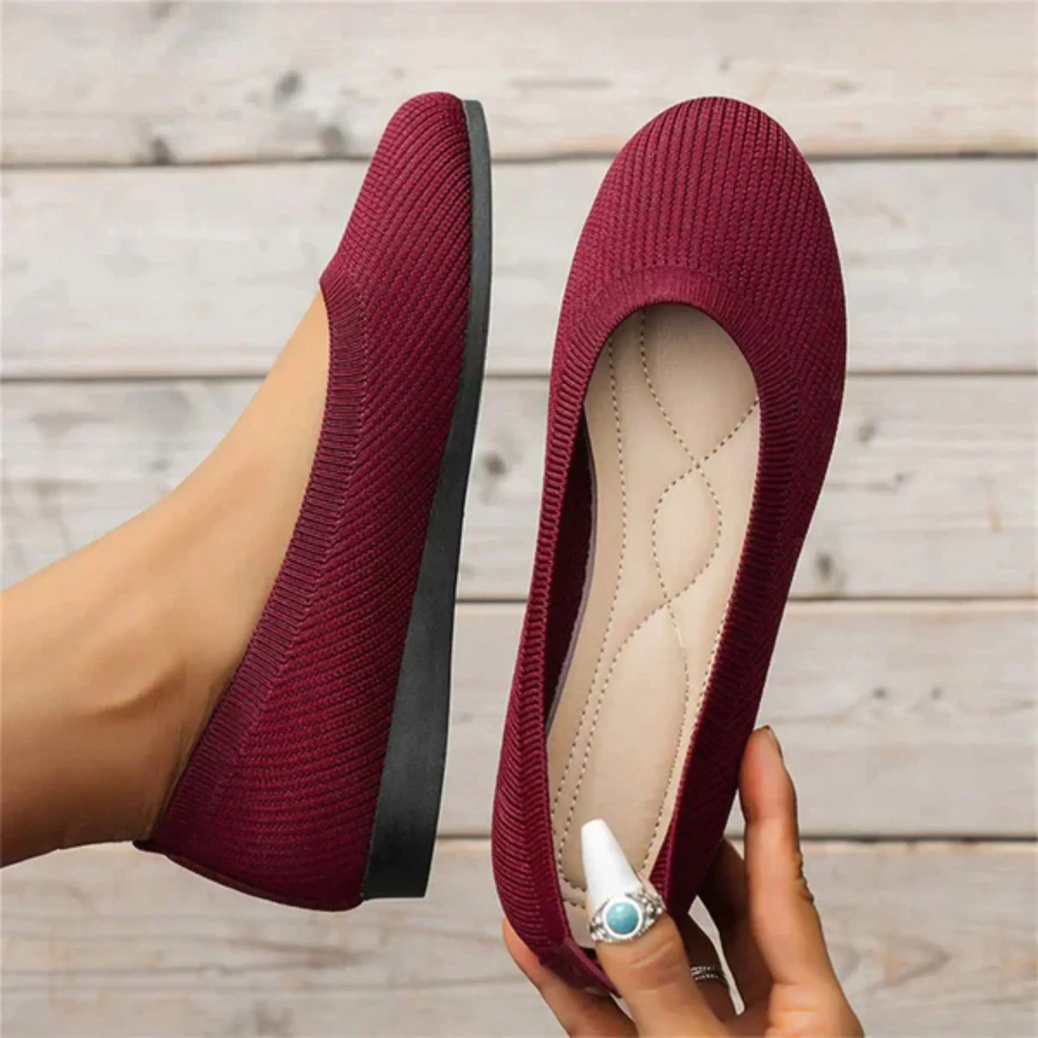 Nora instapschoenen dames antislipzool detailopname