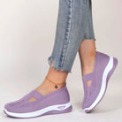 Vera dames orthopedische pantoffel in blauw met ergonomische zool