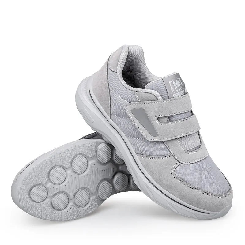Detailopname van het ademende mesh materiaal van de Florina orthopedische sneaker