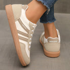Diona bordeauxrode orthopedische sneakers dames zijaanzicht