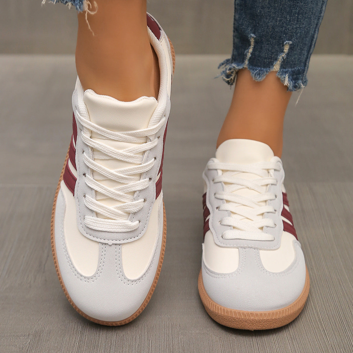 Brede teenbox Diona orthopedische sneakers dames detail