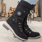 Wintara dames orthopedische winterlaarzen in zwart met warme voering