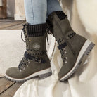 Wintara bruine dames winterlaars – comfortabele teendoos en warme voering