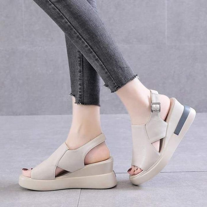 Vera dames orthopedische sandalen met voetboogondersteuning in beige