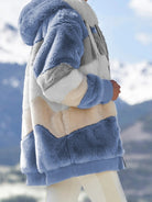 Dames pluche vest in kleur Legergroen, middellange lengte