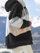 Caramel kleurig pluche vest voor dames, casual stijl
