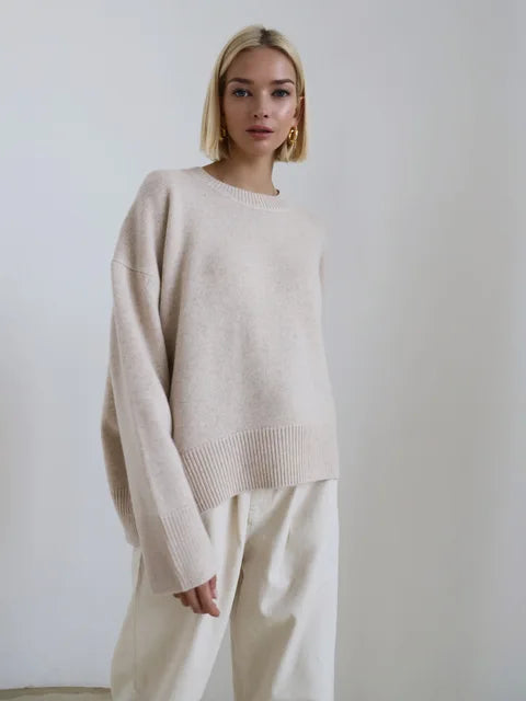 Tessa trui voor dames in groene kleur, warm polyester materiaal