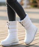 Celina dames puffer snowboots verstelbaar koordje bovenaan schacht