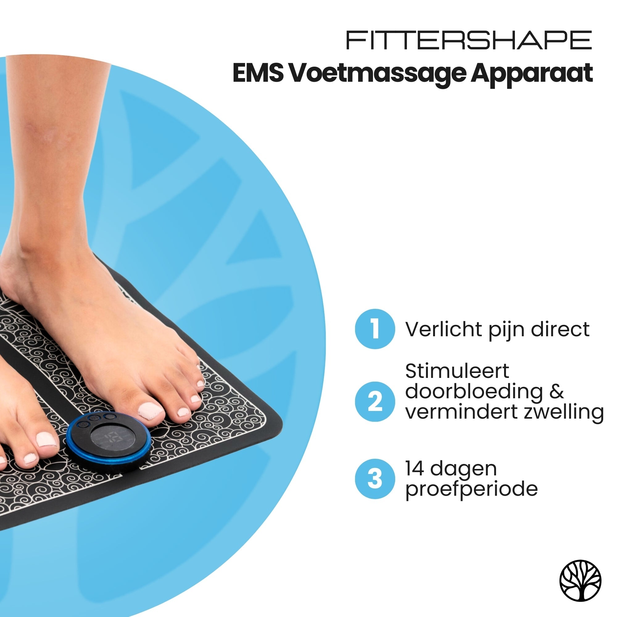 EMS voetmassage apparaat voor verlichting van neuropathie en oedeem