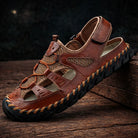 Fenix heren sandalen groene kleurvariant open constructie ademend leer