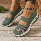 Fiona dames comfort sneakers met anti-zweet systeem in groen