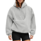 Maattabel fleece hoodie met huisdierenzak S t/m XXL
