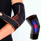 Flexarm elleboogbrace met compressie-ondersteuning en verstelbare klittenbandsluiting