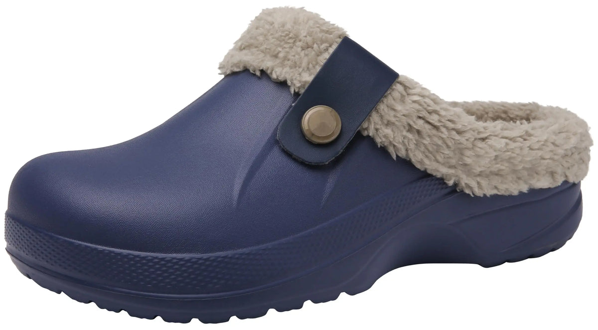 Cozy unisex pantoffels in cinza grijs schuine hoek