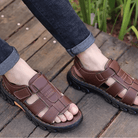 Heren sandalen Davio bruin — volledig overzicht zool en pasvorm