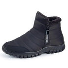 Heren orthopedische winterlaarzen in zwart met antislip zool