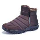 Drie kleuren orthopedische winterlaarzen heren: zwart, blauw en bruin