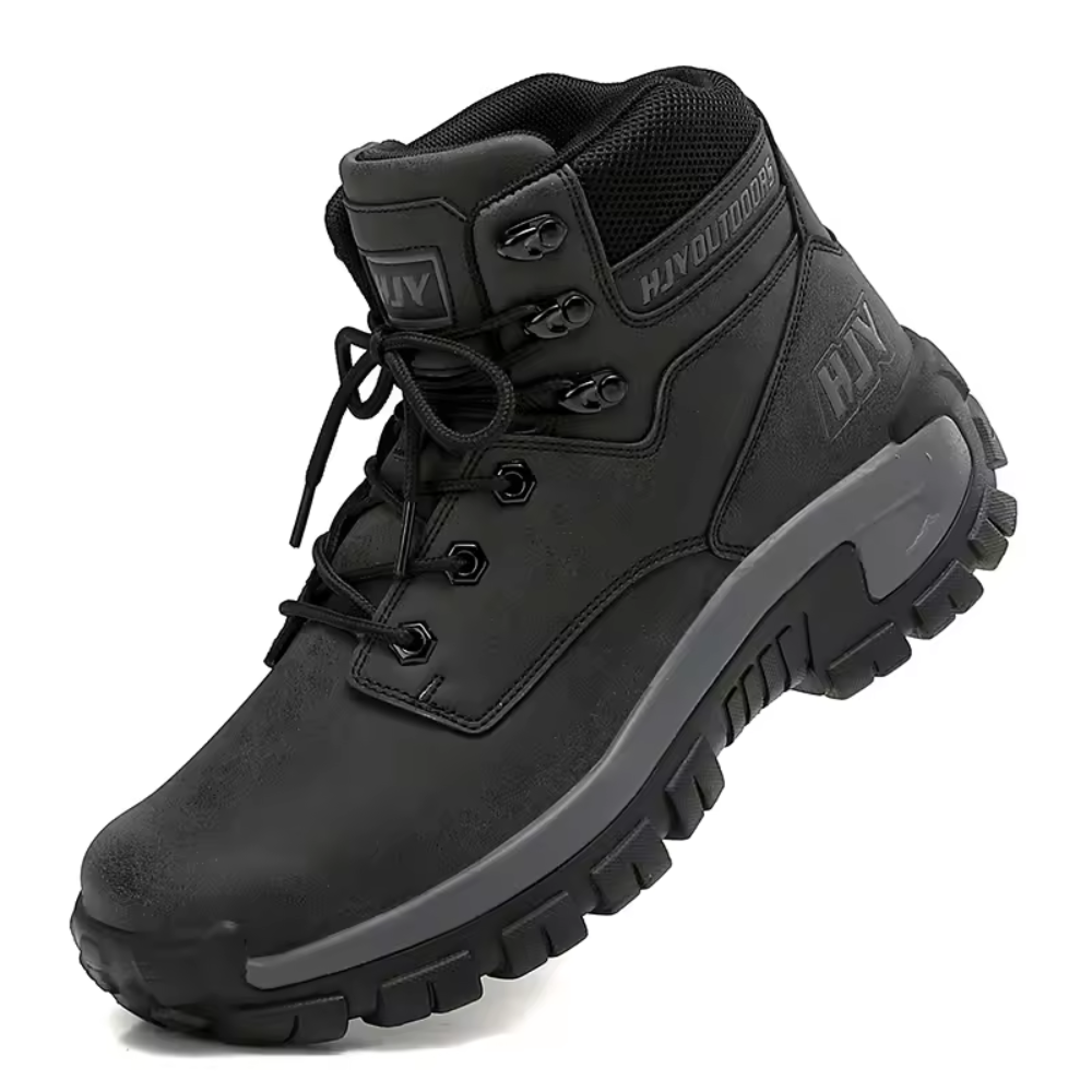 Zijanzicht van Kiran heren wandelschoenen met gewatteerde enkelsteun
