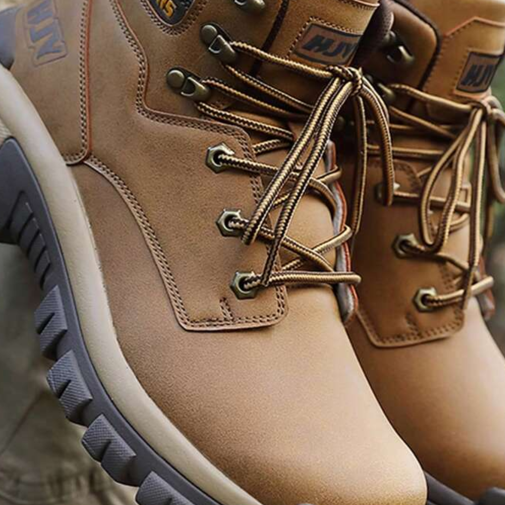 Heren wandelschoenen met duurzaam synthetisch leren bovenmateriaal