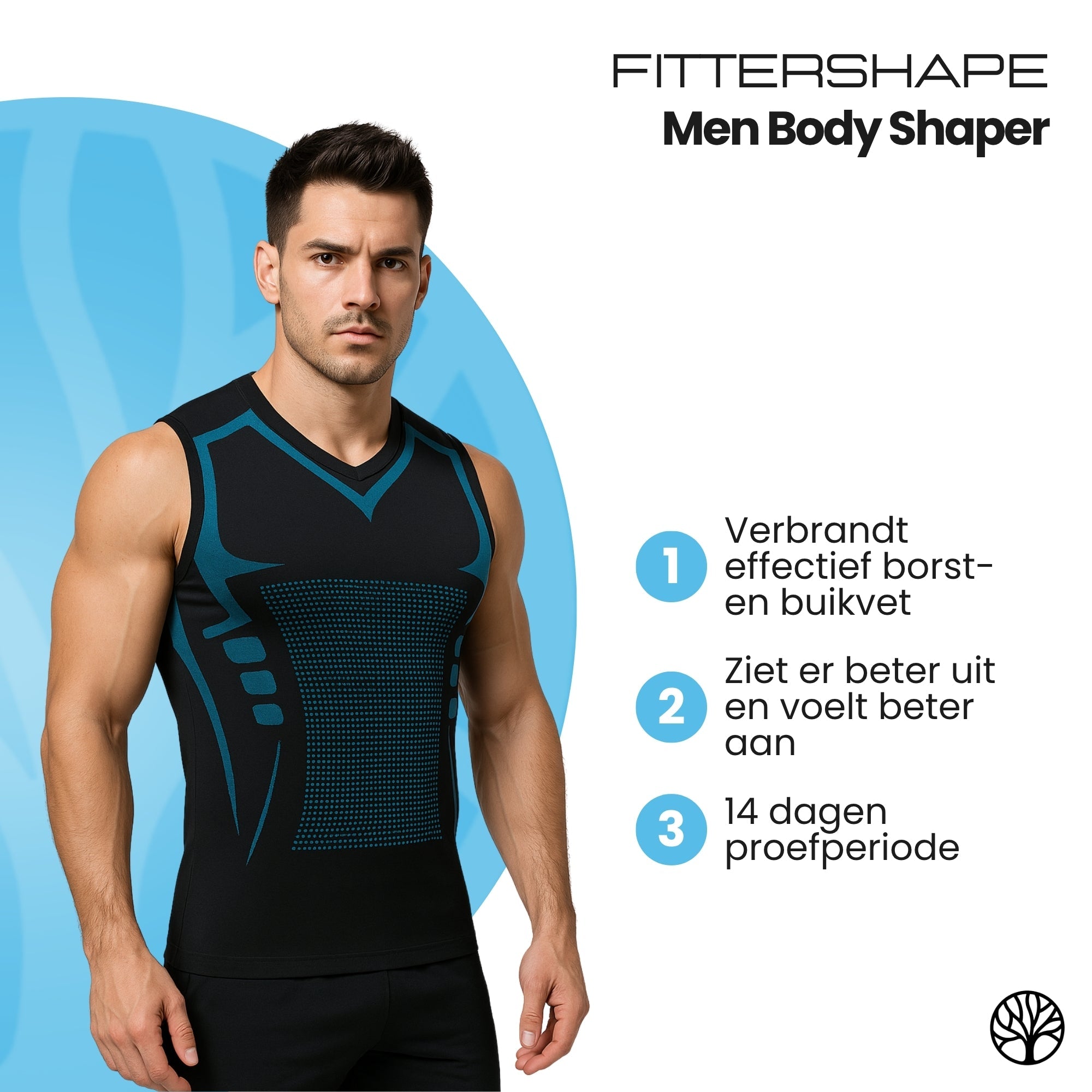 Heren shapewear onzichtbaar onder kleding dagelijks gebruik