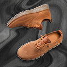 Jasper comfort wandelschoenen in olijfgroen zijaanzicht