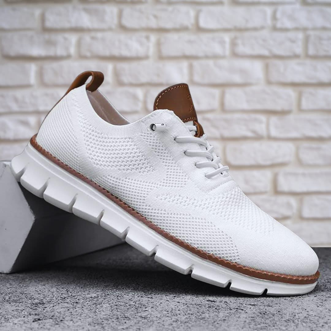 Comfort wandelschoenen Jasper double black zijprofiel
