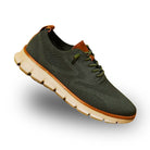 Jasper comfort wandelschoenen wit op houten vloer