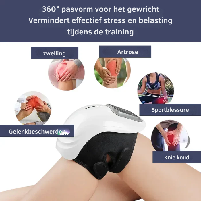 Kneevo kniepijnverlichter 360 graden flexibele pasvorm om de knie