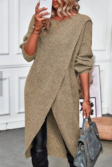 Volledige look Lena dames trui-jurk in meerdere kleuren