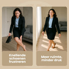 Luna comfortballerina's met zachte voering in grijs