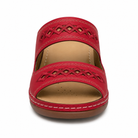Martina dames orthopedische sandalen in rood, licht en stijlvol voor dagelijks gebruik