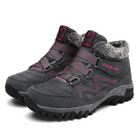 Nora dames winterschoenen met fleece voering in grijs