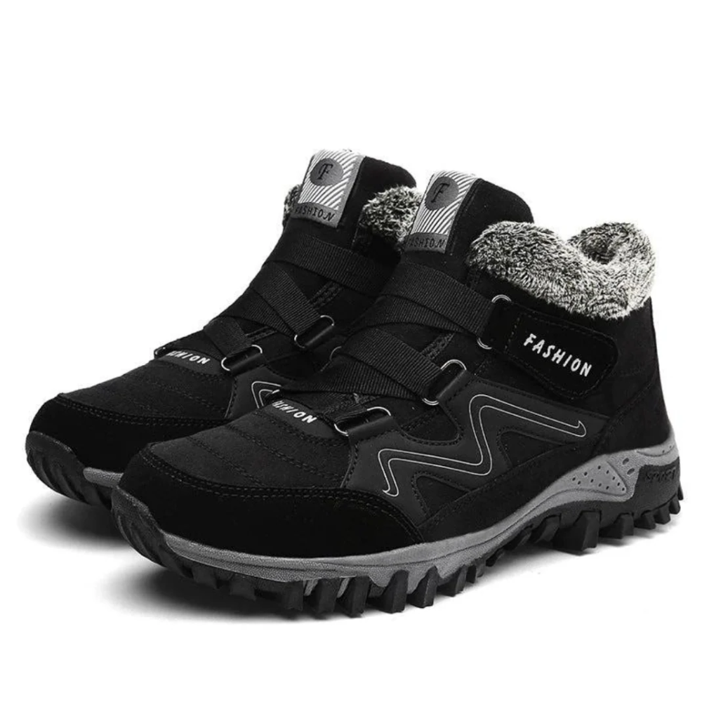 Nora winterschoenen fleece voering detail close-up