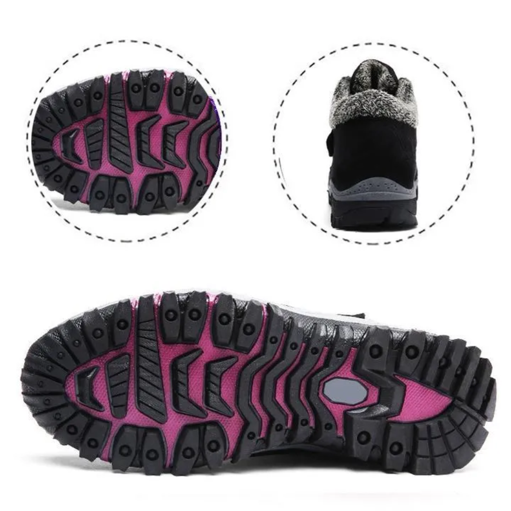 Nora winterschoenen antislip Griptec+ zool close-up