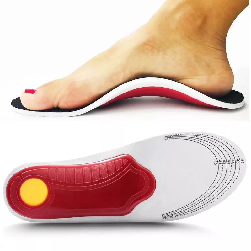 Orthopedische inlegzolen met boogondersteuning voor platvoeten – ademend en dempend