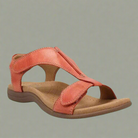 Donkergrijze orthopedische dames sandalen met ergonomisch voetbed