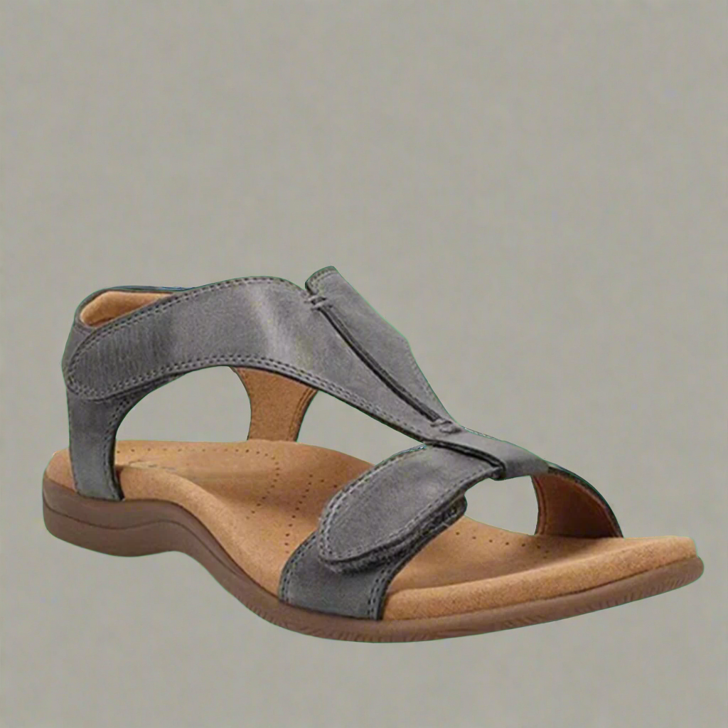 Gebroken witte lichtgewicht sandalen voor dames – zijaanzicht