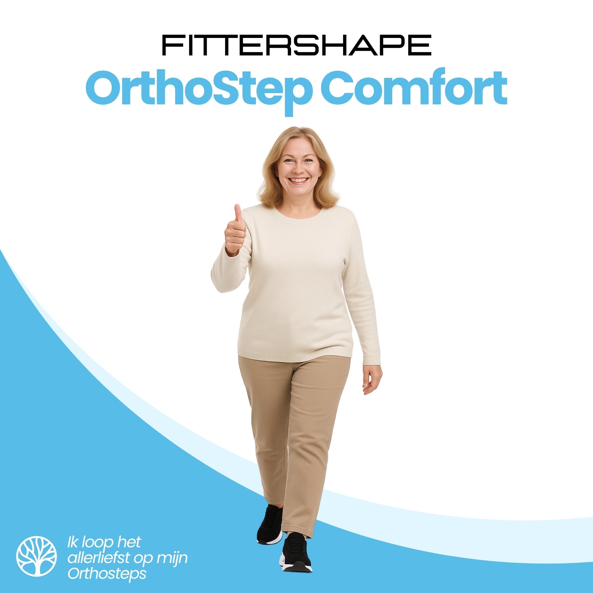 Ortiva comfort schoen in roze kleur volledig zicht