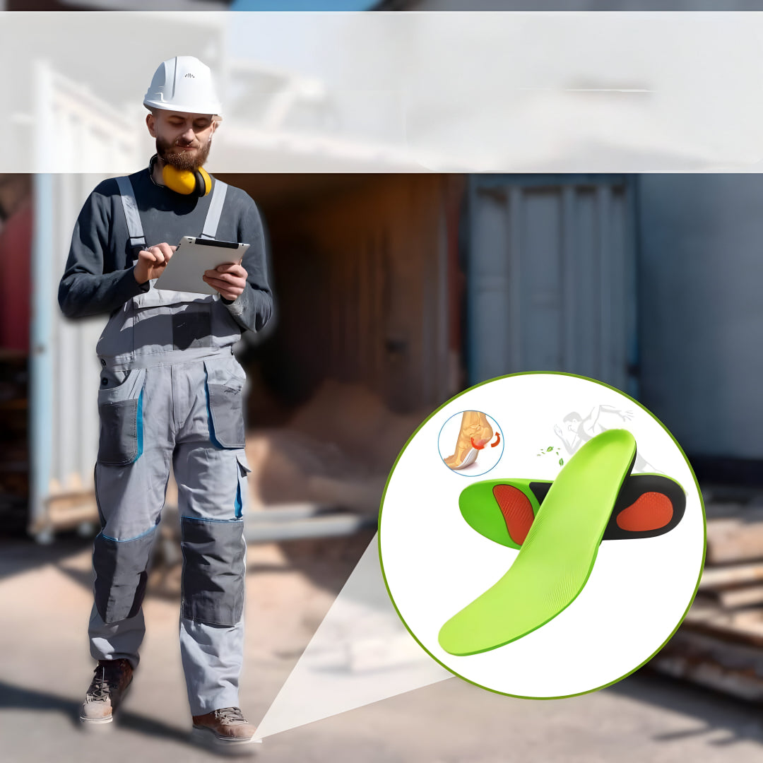 Detail van drukverlichting zones op Pedivo inlegzool