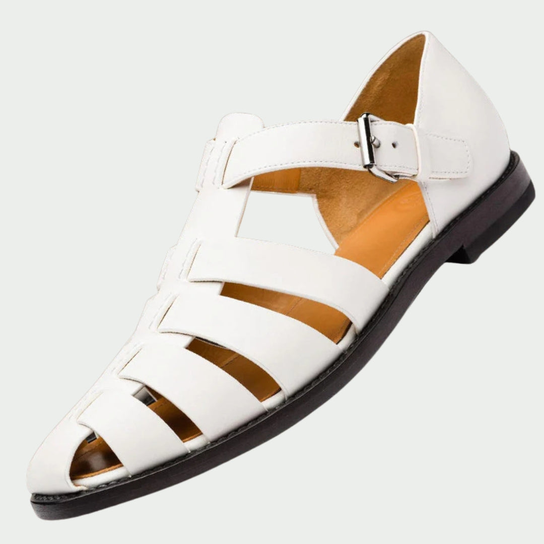 Heren sandalen met verstelbare bandjes en antislip zool — zijaanzicht