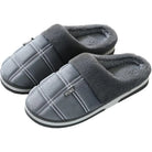 Relax unisex pluche pantoffels in grijs voor thuisgebruik