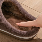 Zwarte Relax pantoffels met gecushte binnenzool