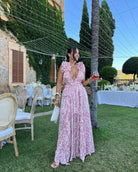 Bloemen maxi-jurk dames - stijlvol en vrouwelijk silhouet