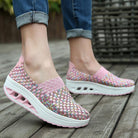 Selena comfortsneakers roze variant, geschikt voor brede en smalle voeten