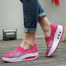 Selena roze comfortsneakers voor dames, geschikt voor wandelen en trainen