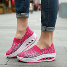 Bovenaanzicht Selena dames sneakers met ademend bovenwerk