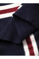 Gebreide polokraag trui dames casual gecombineerd met jeans
